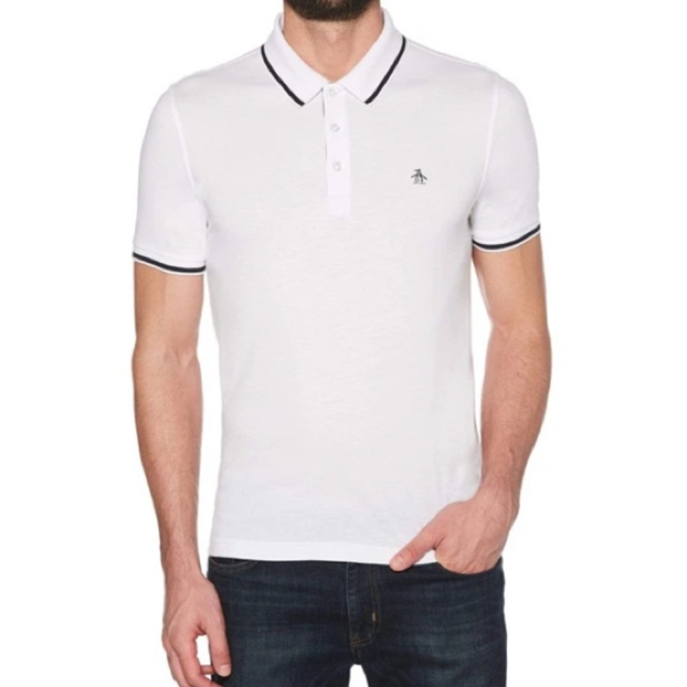 Original penguin contrast tipping polo - Picture 1 of 6